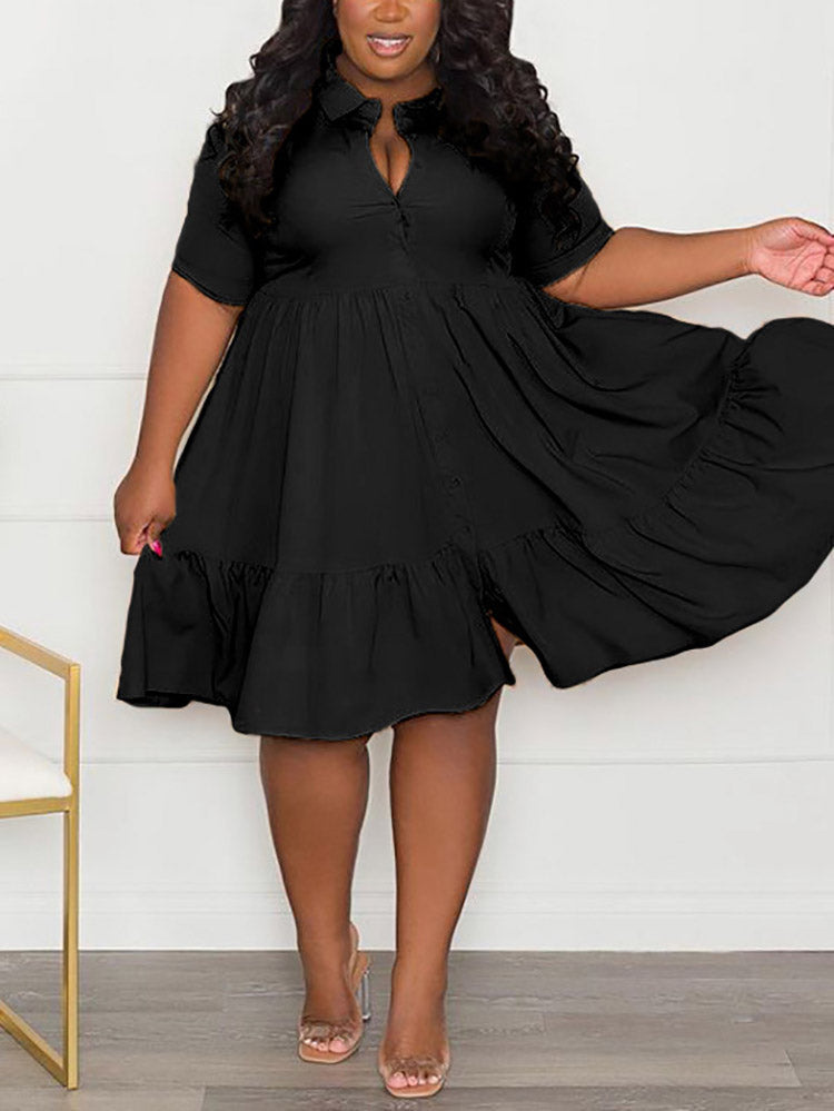 Button Down Shirt Dress - View 10 | Lwiis