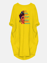 graphic print t-shirt dress - View 9 | Lwiis