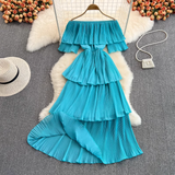 Off-the-shoulder ruffle maxi dress - View 7 | Lwiis
