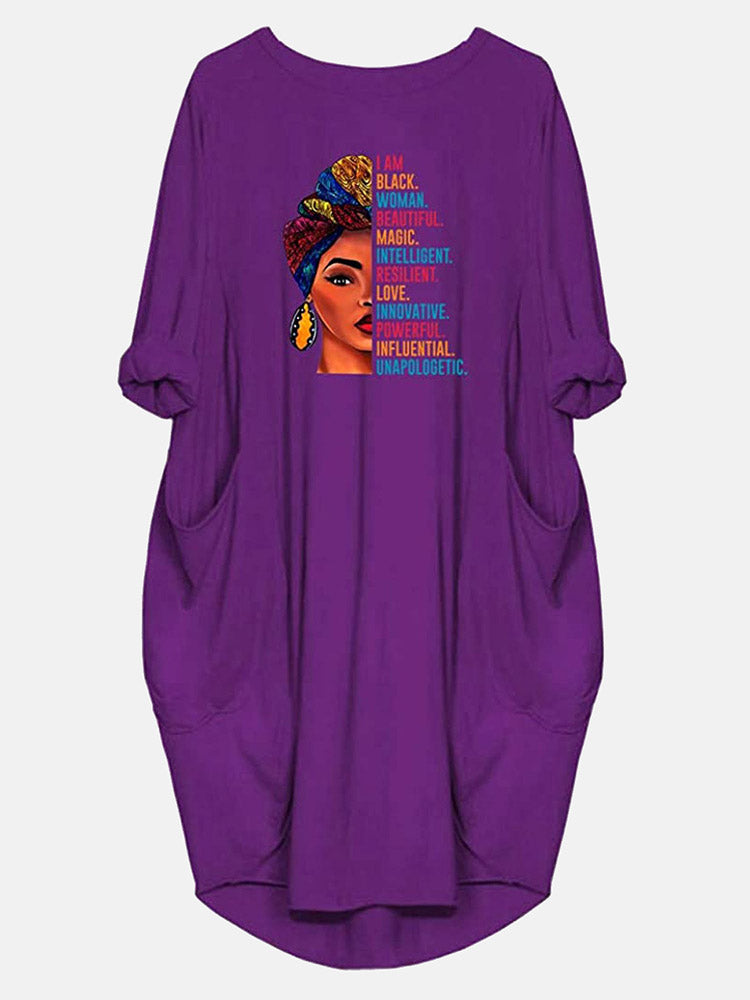 graphic print t-shirt dress - View 7 | Lwiis