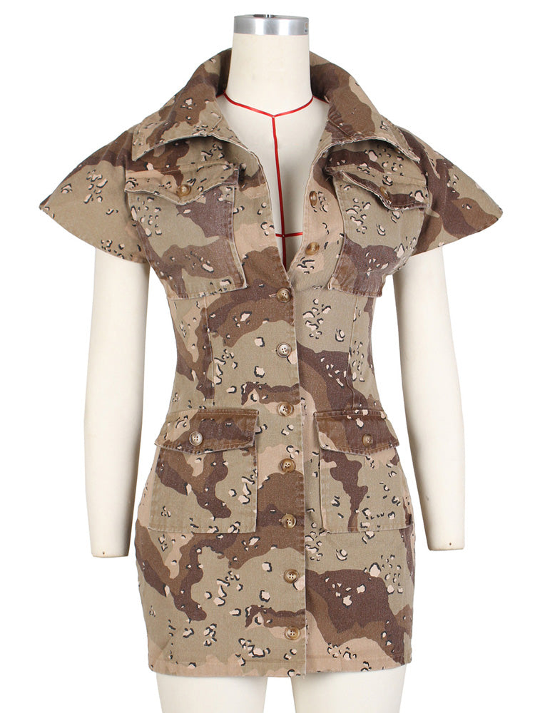 Sleeveless shirt dress with pockets - View 8 | Lwiis