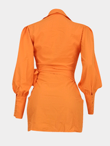 Wrap shirt mini dress - View 6 | Lwiis