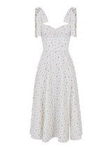 Ruched Midi Dress with High Slit - View 10 | Lwiis