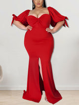 Puff sleeve party dress - View 7 | Lwiis
