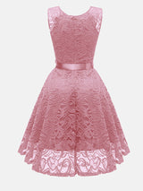 Sleeveless lace party dress - View 6 | Lwiis