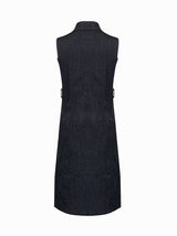 Button Front Denim Dress - View 16 | Lwiis