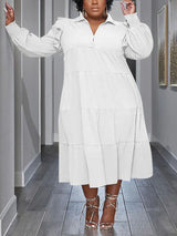Ruffle V Neck Maxi Dress - View 7 | Lwiis