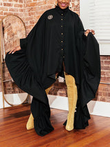 Oversized Batwing Shirt Dress - View 12 | Lwiis