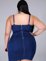 Denim sheath dress - View 6 | Lwiis