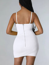 Rhinestone fringe mini dress - View 12 | Lwiis