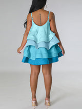 Spaghetti strap ruffle dress - View 10 | Lwiis