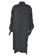 Turndown collar long sleeve shirt dress - View 8 | Lwiis