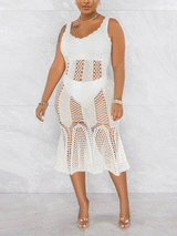 Crochet Midi Dress - View 7 | Lwiis