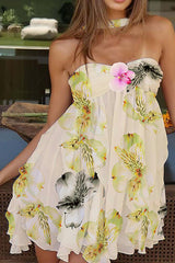 Halter Neck Mini Dress - View 10 | Lwiis