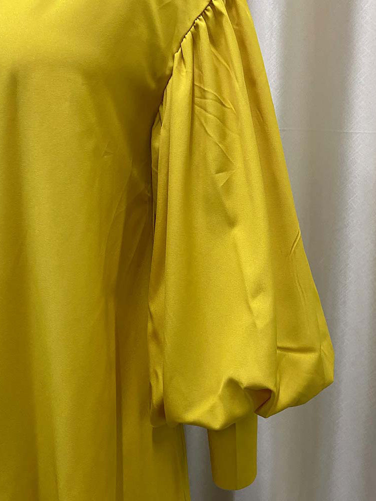 Puff Sleeve Mini Shirt Dress - View 7 | Lwiis