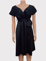 Elegant A-line V-neck party dress - View 9 | Lwiis