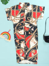 Printed Midi Shirt Dress - View 13 | Lwiis