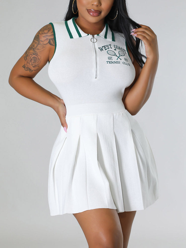 Fit and flare knit mini dress - View 7 | Lwiis