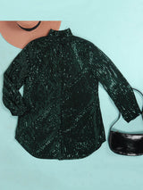 Sequin shirt dress - View 12 | Lwiis