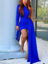 One Shoulder Party Dress - View 14 | Lwiis
