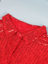 Sequin shirt dress - View 17 | Lwiis
