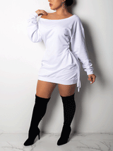 Off shoulder mini dress - View 6 | Lwiis