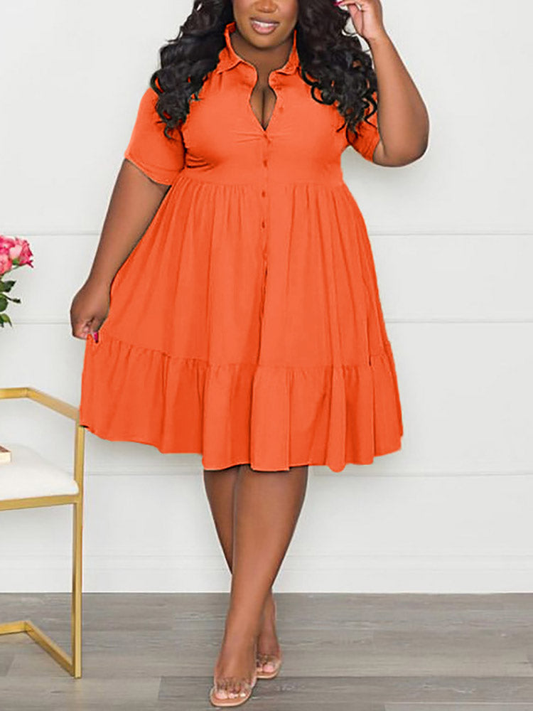 Button Down Shirt Dress - View 14 | Lwiis