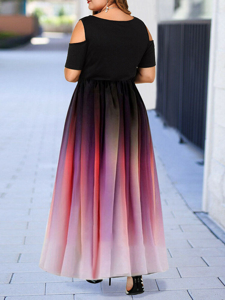Ombre Maxi Dress - View 13 | Lwiis