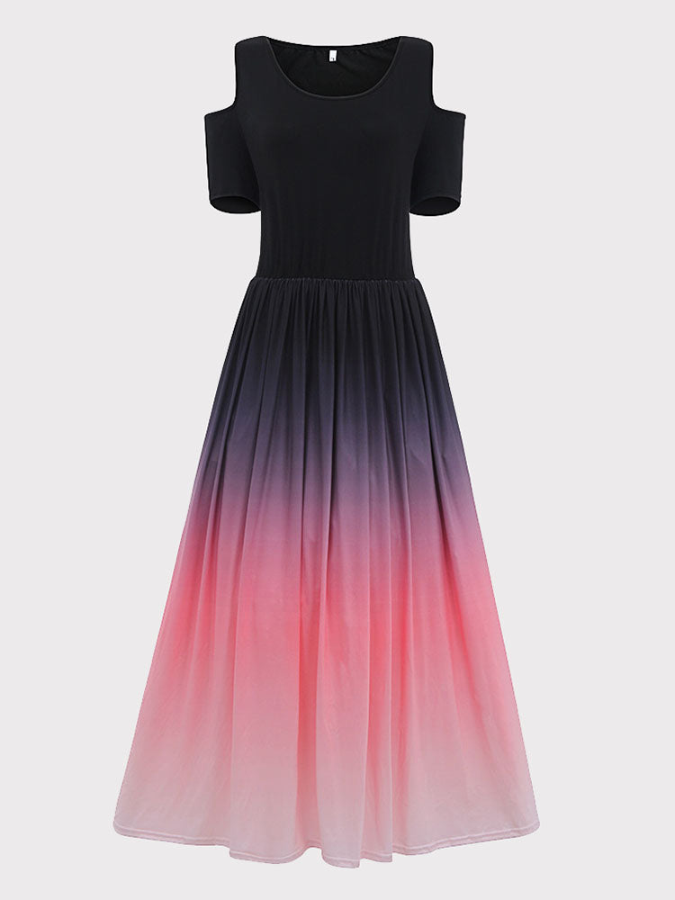 Ombre Maxi Dress - View 14 | Lwiis