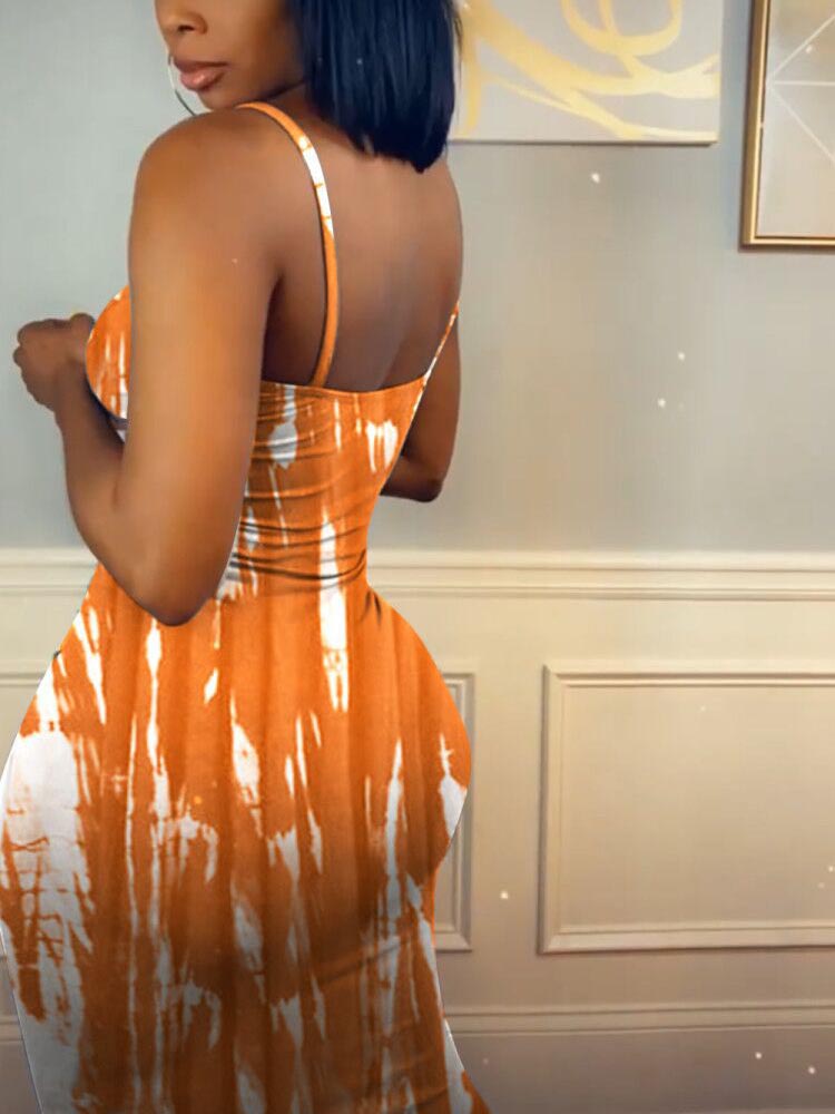 Tie Dye Midi Dress - View 12 | Lwiis