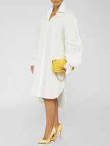 Turndown collar long sleeve shirt dress - View 13 | Lwiis