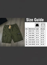 Men's casual cargo shorts in cotton twill with multiple pockets - View 19 | Lwiis