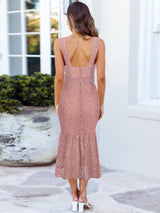 Lace midi dress - View 8 | Lwiis