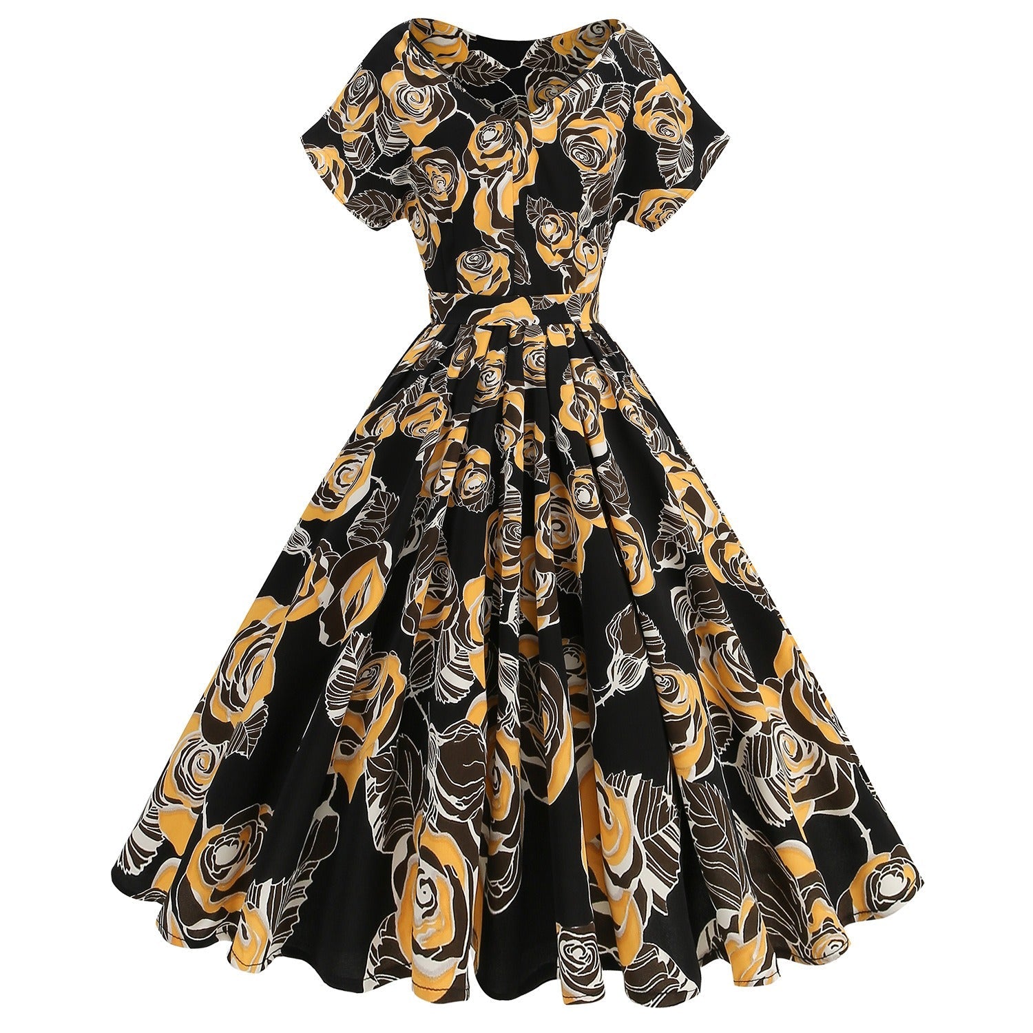Polka dot off-shoulder maxi dress - View 7 | Lwiis