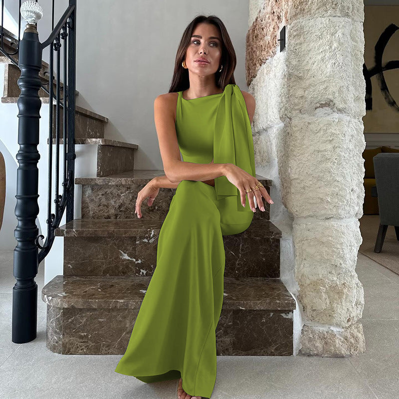 Elegant one shoulder formal gown - View 11 | Lwiis