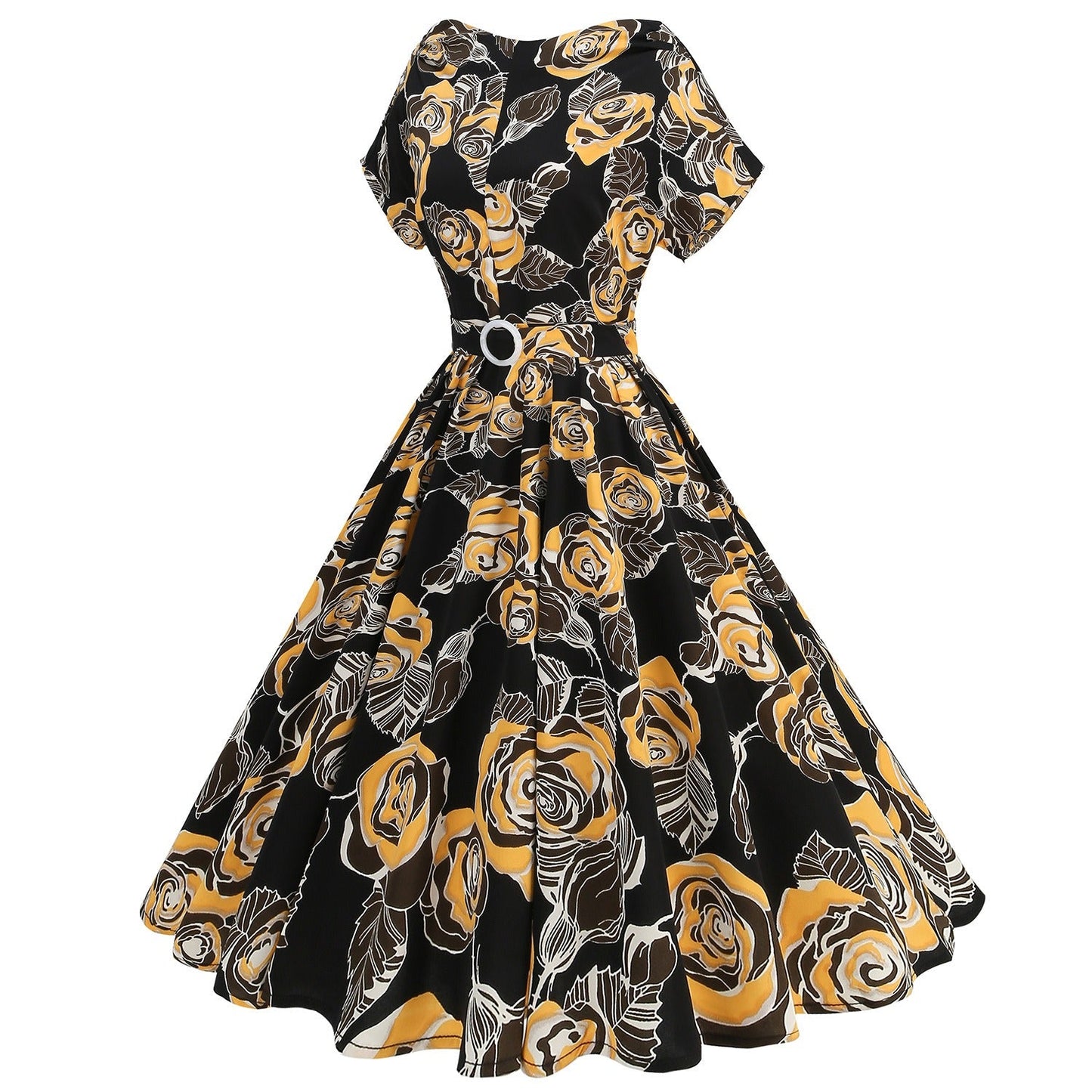 Polka dot off-shoulder maxi dress - View 9 | Lwiis
