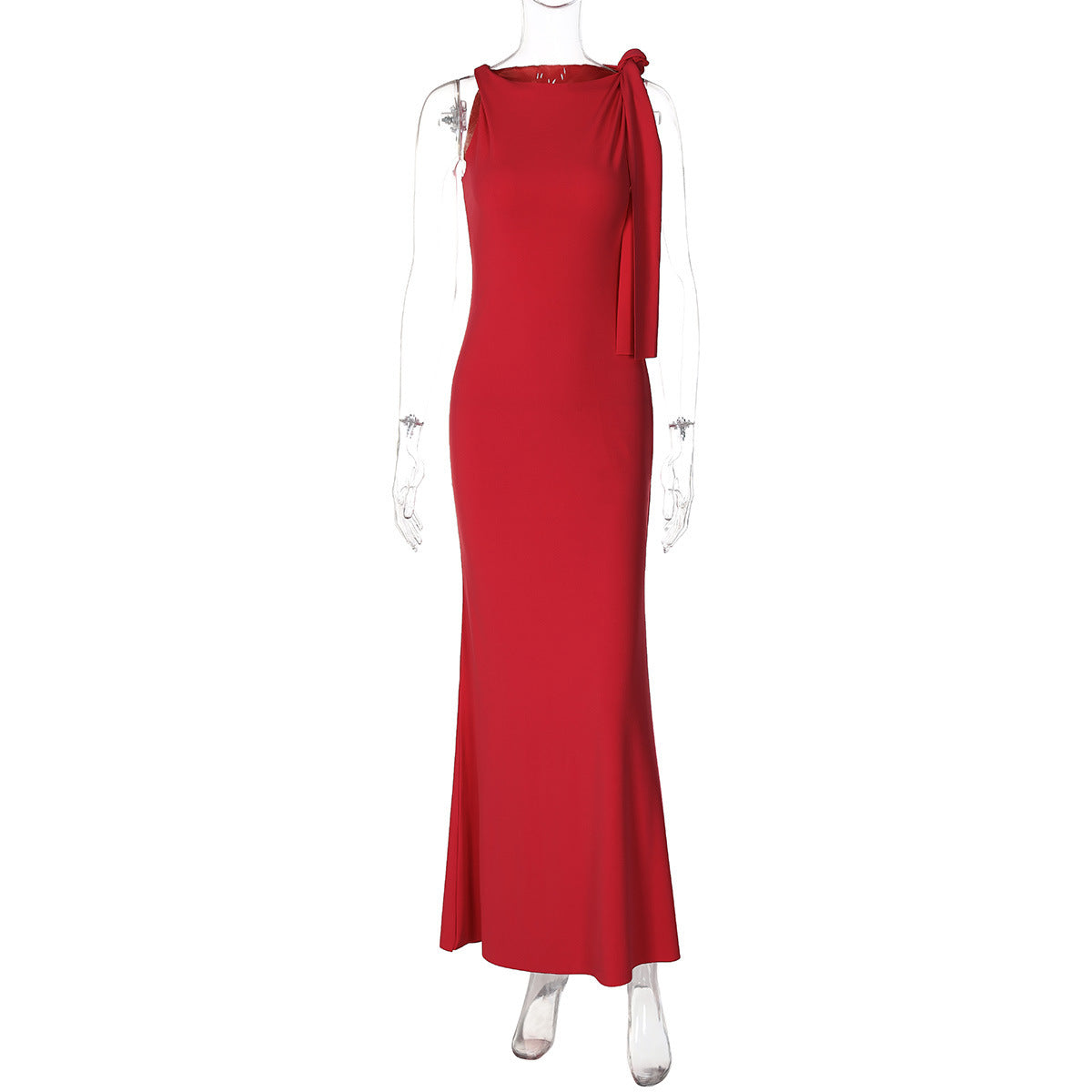 One Shoulder Column Dress - View 14 | Lwiis