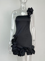 One Shoulder Ruffle Dress - View 7 | Lwiis