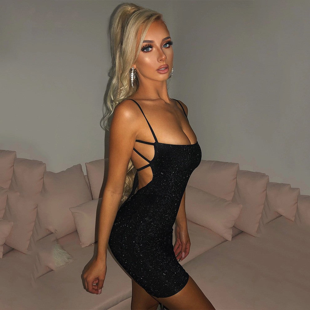 Sparkle halter mini dress - View 12 | Lwiis