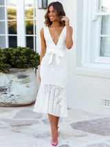 Lace midi dress - View 10 | Lwiis