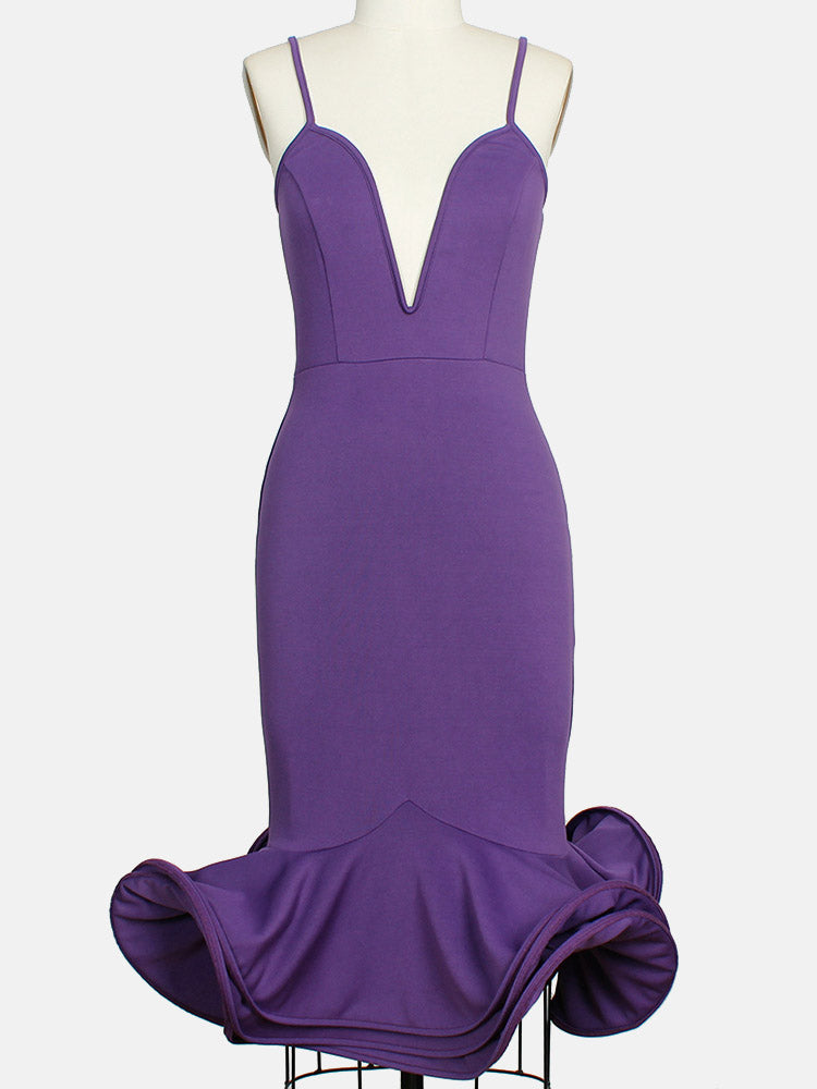 Spaghetti Strap Flare Dress - View 13 | Lwiis