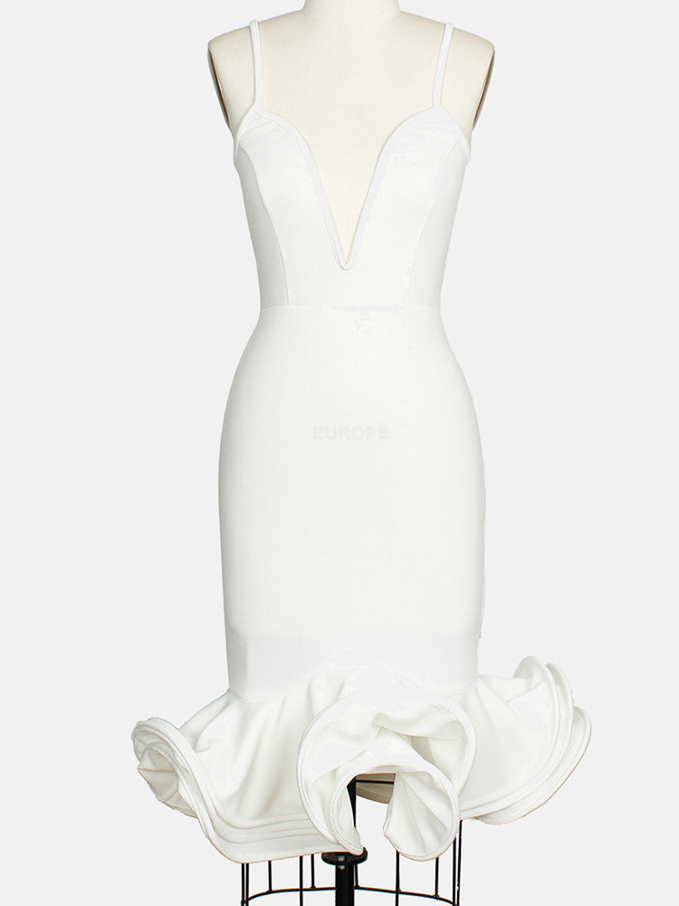 Spaghetti Strap Flare Dress - View 14 | Lwiis