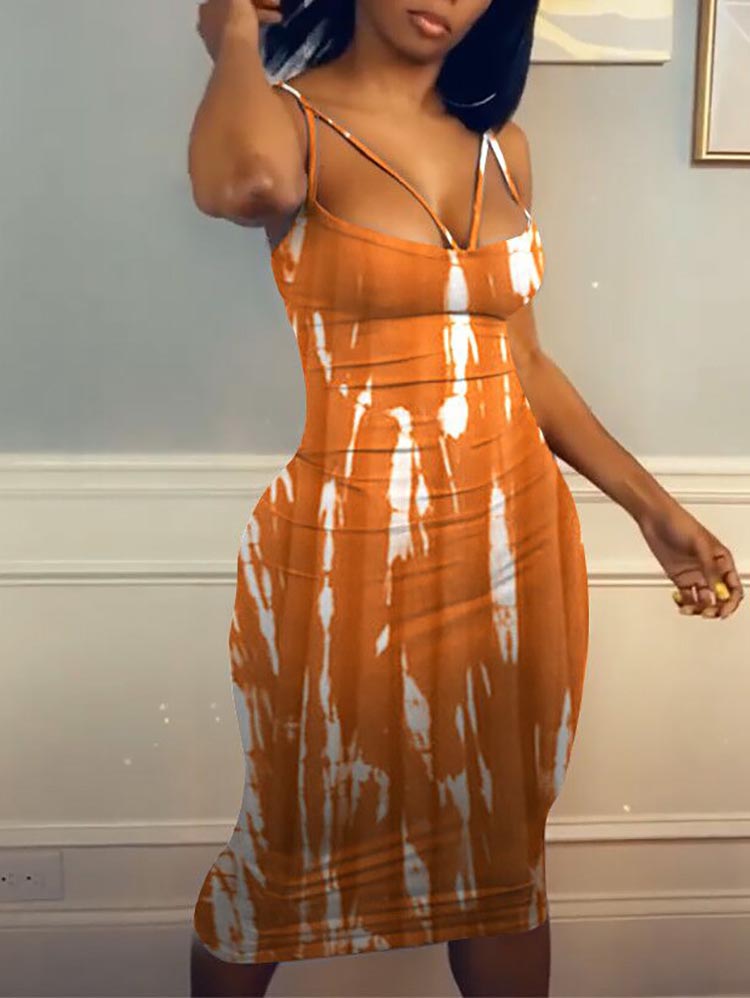 Tie Dye Midi Dress - View 11 | Lwiis