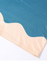 Close-up of the fabric with a wavy edge detail