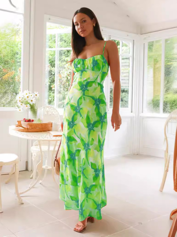 Floral print midi dress - View 11 | Lwiis