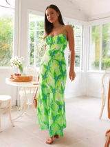 Floral print midi dress - View 11 | Lwiis