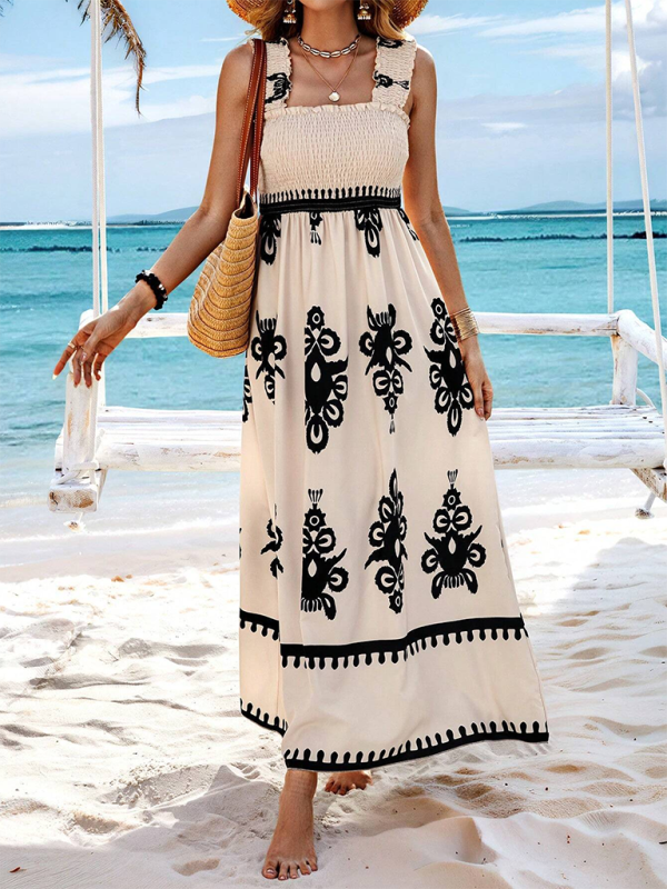 Printed Maxi Dress - View 32 | Lwiis
