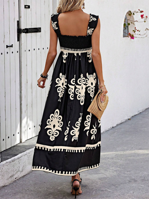 Printed Maxi Dress - View 14 | Lwiis