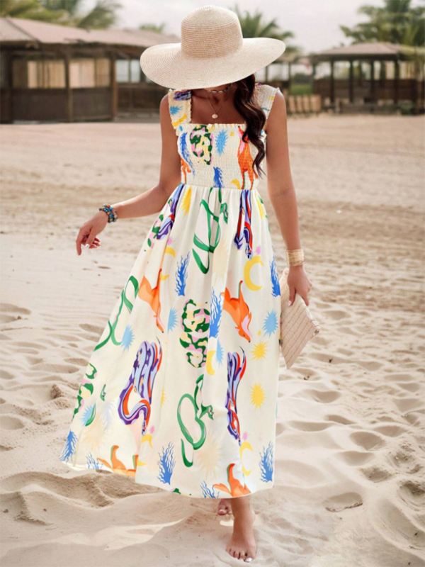 Printed Maxi Dress - View 37 | Lwiis