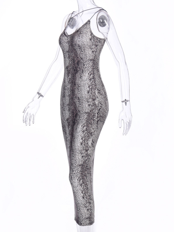 Leopard print knit midi dress - View 7 | Lwiis